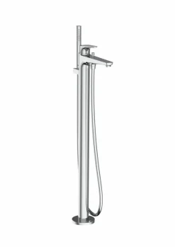 Grifo De Pie Para Bañera Con Inversor Automático, Ducha De Mano, Soporte Articulado, Columnas Verticales De Alimentación Y Flexible De 1,70 M – Atlas – Roca – A5A2790C00