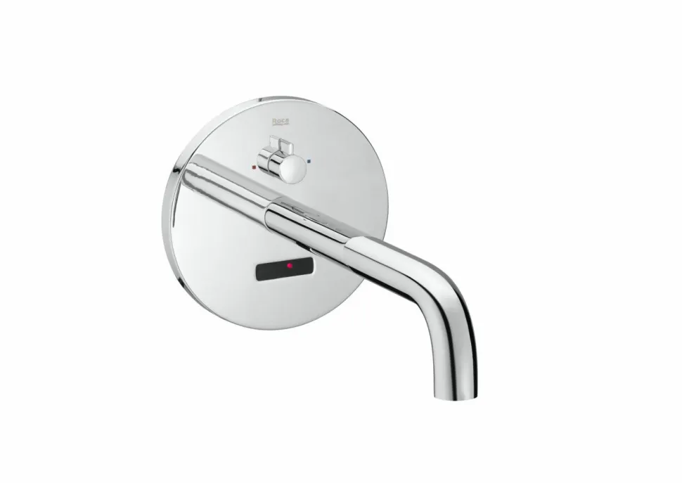 Grifo Electrónico Sensor Para Lavabo Mezclador Empotrable Mural. Alimentación Con Conexión A Red 230V – Sentronic – Roca – A5A4602C00