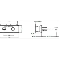 Grifo Empotrado Para Lavabo Mural – Jacob Delafon – Composed