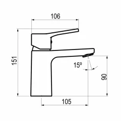 Grifo Lavabo Cónico Luxcover Espiral – PEM7175000 – Galindo