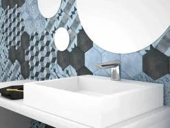 Grifo Lavabo Mini Monomando Mezclador Cromo Con Desagüe Semiautomático – Seven – 90044500 – Galindo