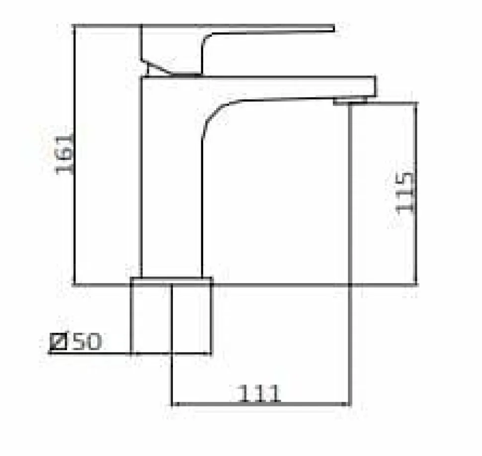 Grifo Lavabo Monomando Con Válvula Clic-clac Quadro Negro Estilo Premium Colección KALA 60512601 – GRB Mixers