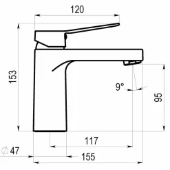 Grifo Lavabo Monomando Dalma RAL-2007 – Griferías Galindo – 7205000_RAL2007