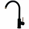 Grifo Monomando Cocina Fregadero Negro Oro Rosa – Zenit – Llavisan – L166054