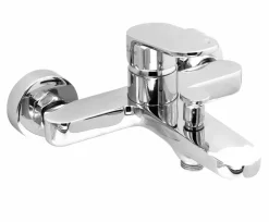 Grifo Monomando De Bañera Beta Cromo Con Equipo (Mango De Ducha, Flexo Y Soporte) – 01BE2410CR – AQG