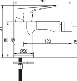 Grifo Monomando De Bidet Lile Cromo – 01LIL200CR – AQG
