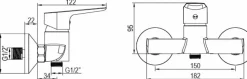 Grifo Monomando De Ducha Lile Cromo Con Equipo (Mango De Ducha, Flexo Y Soporte) – 01LIL301CR – AQG