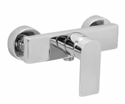 Grifo Monomando De Ducha Alpha Cromo Con Equipo (Mango De Ducha, Flexo Y Soporte) – 01ALP311CR – AQG