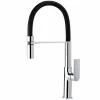 Grifo Monomando De Fregadera Caño Negro B-Cook C/ Maneta Alpha Cromo – 05BCA500NC – AQG