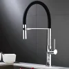 Grifo Monomando De Fregadera Caño Negro B-Cook Cromo – 05BCO500NC – AQG