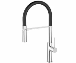 Grifo Monomando De Fregadera Caño Negro B-Cook Cromo – 05BCO500NC – AQG