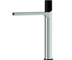 Grifo Monomando De Lavabo Alto Tube Cromo/Negro – 01TUB120NC – AQG