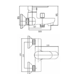 Grifo Monomando De Baño – Paris – Aquahome