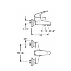 Grifo Monomando De Baño-ducha – Sprinter – Aquahome