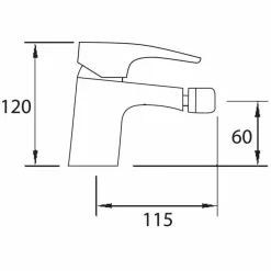 Grifo Monomando De Bidé – 3554510500 – Milos – Stillö