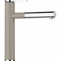 Grifo Monomando De Cocina Caño Extraíble Disponible En 8 Colores Linee – S – Blanco