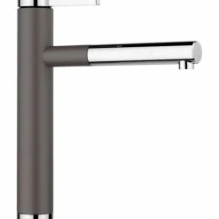 Grifo Monomando De Cocina Caño Extraíble Disponible En 8 Colores Linee – S – Blanco