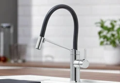 Grifo Monomando De Cocina Con Caño Intercambiable De Colores Viu-S – Blanco
