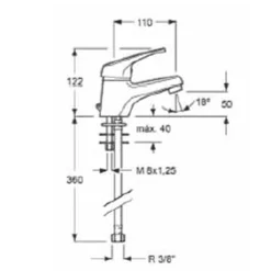 Grifo Monomando De Lavabo – Sprinter – Aquahome