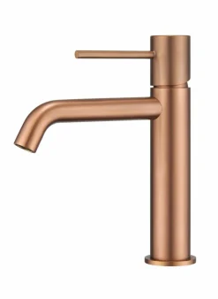 Grifo Monomando Lavabo Oro Rosa Cepillado Serie Monza – BDM039-1ORC – Imex