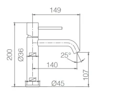 Grifo Monomando Mezclador De Lavabo Cromo – Monza – BDM039-1 – Imex