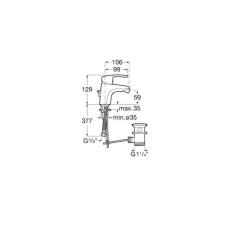 Grifo Monomando Para Bidet Con Desagüe Automático – Roca – Monodin – A5A6098C00