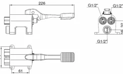 Grifo Monopedal Mezclador Suelo – 07107.2.B – Nofer