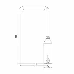 Grifo Temporizado Cocina Mezclador Repisa Por Sensor Accionamiento Mediante Sensor. PRESTO Domo Sensia C – 79321 – Presto Iberica
