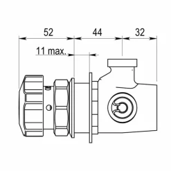 Grifo Temporizado Ducha Panel Mezclador Accionamiento Mediante Pulsador. PRESTO Alpa 80 Panel – 98906 – Presto Iberica