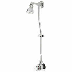 Grifo Temporizado Ducha Vista Un Agua Accionamiento Mediante Pulsador. PRESTO Conjunto XT 75 Con Rociador Orientable – LEG75060 – Presto Iberica