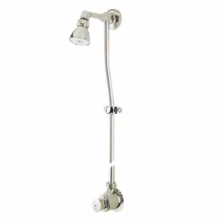 Grifo Temporizado Ducha Vista Un Agua Accionamiento Mediante Pulsador. PRESTO Conjunto 75 Con Rociador Orientable – 75060 – Presto Iberica