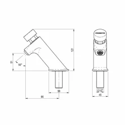 Grifo Temporizado Lavabo Un Agua – Presto XT-LI – Presto – 26201