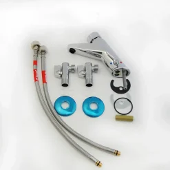 Grifo Temporizado Lavabo Mezclador Repisa Accionamiento Mediante Pulsador. PRESTO 105 LM – 20920 – Presto Iberica