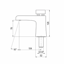 Grifo Temporizado Lavabo Un Agua Repisa Accionamiento Mediante Pulsador. PRESTO XT 2000 L Eco – 90906 – Presto Iberica