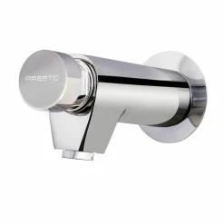 Grifo Temporizado Lavabo Un Agua Mural Visto Accionamiento Mediante Pulsador. PRESTO XT P Eco – 11530 – Presto Iberica