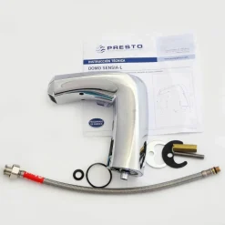 Grifo Temporizado Lavabo Un Agua Repisa Por Sensor Accionamiento Mediante Sensor. PRESTO Domo Sensia L – 79011 – Presto Iberica