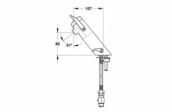 Grifo Temporizado Lavabo Mezclador Repisa Accionamiento Mediante Pulsador. PRESTO Neo LM – 68052 – Presto Iberica