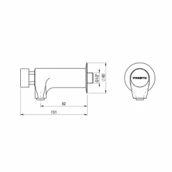 Grifo Temporizado Pulsación Antiblocaje Agua Fría – Presto XT P – Presto – 26100