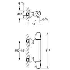 Grifo Termostático De Ducha – Grohtherm 1000 – Grohe