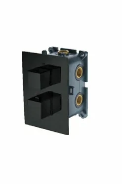 Grifo Termostático Empotrado 3 Vías Negro Mate – GST33V/NG – Imex