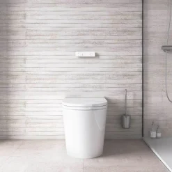 Inodoro A Suelo Con Cisterna Incorporada Con Función De Lavado Agua Fria Y Caliente Smart Toilet Con Display Blanco – Rada + – Mizubath -HNMRADA0010024