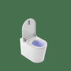 Inodoro A Suelo Con Cisterna Incorporada Con Función De Lavado Agua Fria Y Caliente Smart Toilet Con Display Blanco – Rada + – Mizubath -HNMRADA0010024