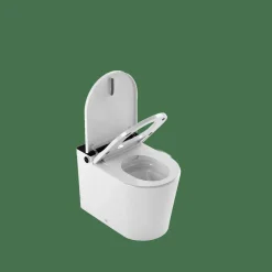 Inodoro A Suelo Con Cisterna Incorporada Con Función De Lavado Agua Fria Y Caliente Smart Toilet Con Display Negro – Rada + – Mizubath – HNMRADA0010023