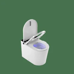 Inodoro A Suelo Con Cisterna Incorporada Con Función De Lavado Agua Fria Y Caliente Smart Toilet Con Display Negro – Rada + – Mizubath – HNMRADA0010023
