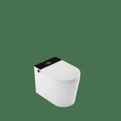 Inodoro A Suelo Con Cisterna Incorporada Con Función De Lavado Agua Fria Y Caliente Smart Toilet Con Display Negro – Rada + – Mizubath – HNMRADA0010023
