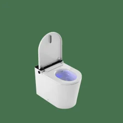 Inodoro A Suelo Con Cisterna Incorporada Con Función De Lavado Agua Fria Y Caliente Smart Toilet Con Display Negro – Rada + – Mizubath – HNMRADA0010023