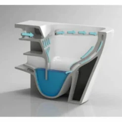 Inodoro BTW Compacto Rimless Turín – 09382 – Aquore