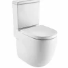 Inodoro Completo Altura Confort Adosado A Pared Con Salida Dual (incluye Taza, Cisterna De Alimentación Inferior Y Tapa De Supralit®) – Roca – Meridian – A34224C00U/A341242000/A8012AB004