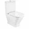 Inodoro Completo Compacto Adosado A Pared Con Salida Dual (incluye Taza, Cisterna De Alimentación Inferior Y Tapa Amortiguada De Supralit®) – The Gap Square – Roca – A342472000/A341470000/A80173200B