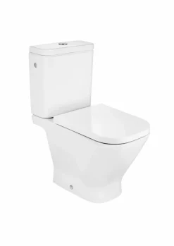 Inodoro Completo Con Salida Vertical (incluye Taza, Cisterna De Alimentación Lateral Y Tapa De Supralit®) – The Gap Square – Roca – A342478/A341471/A801472
